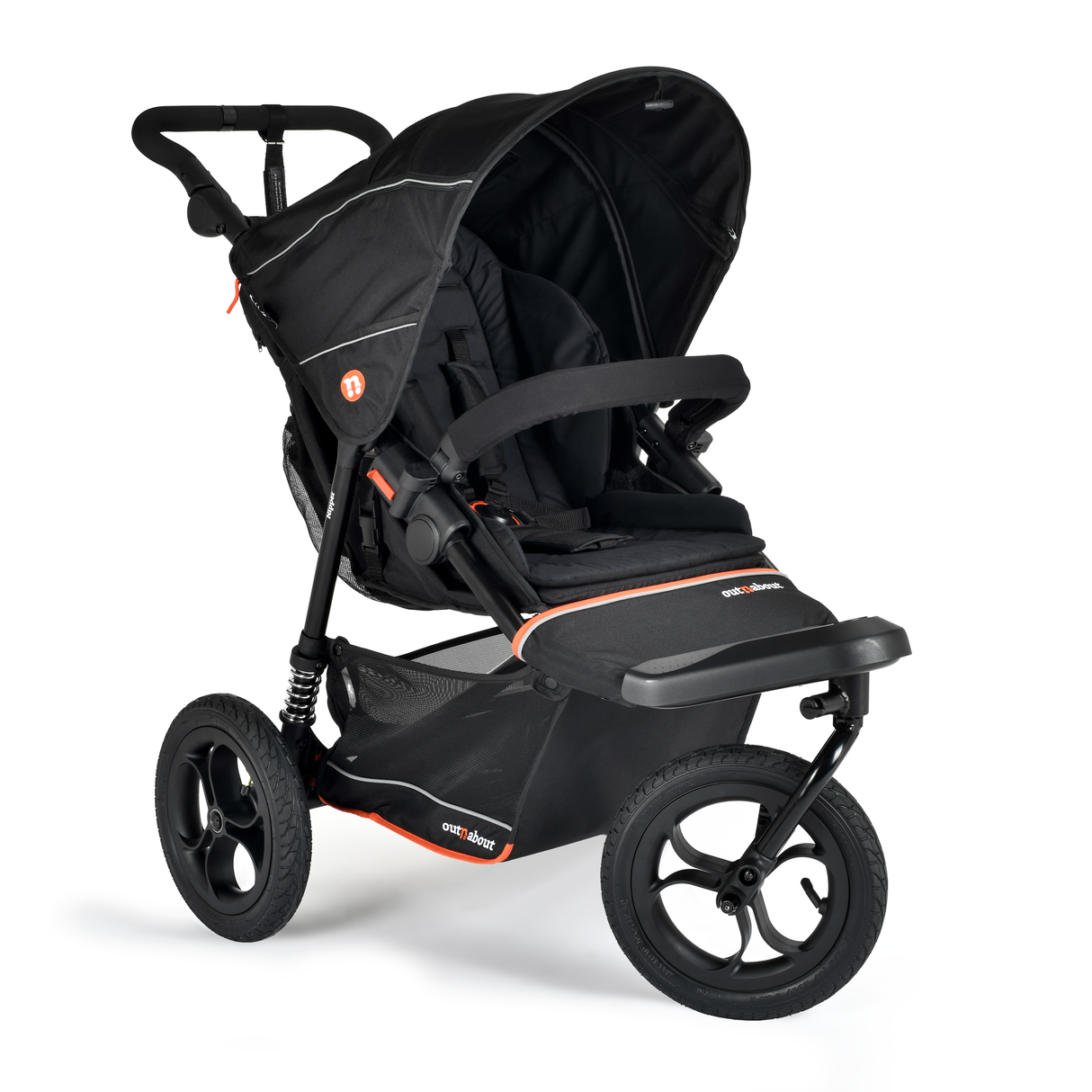Out n About Nipper V6 Single Pushchair - Summit Black