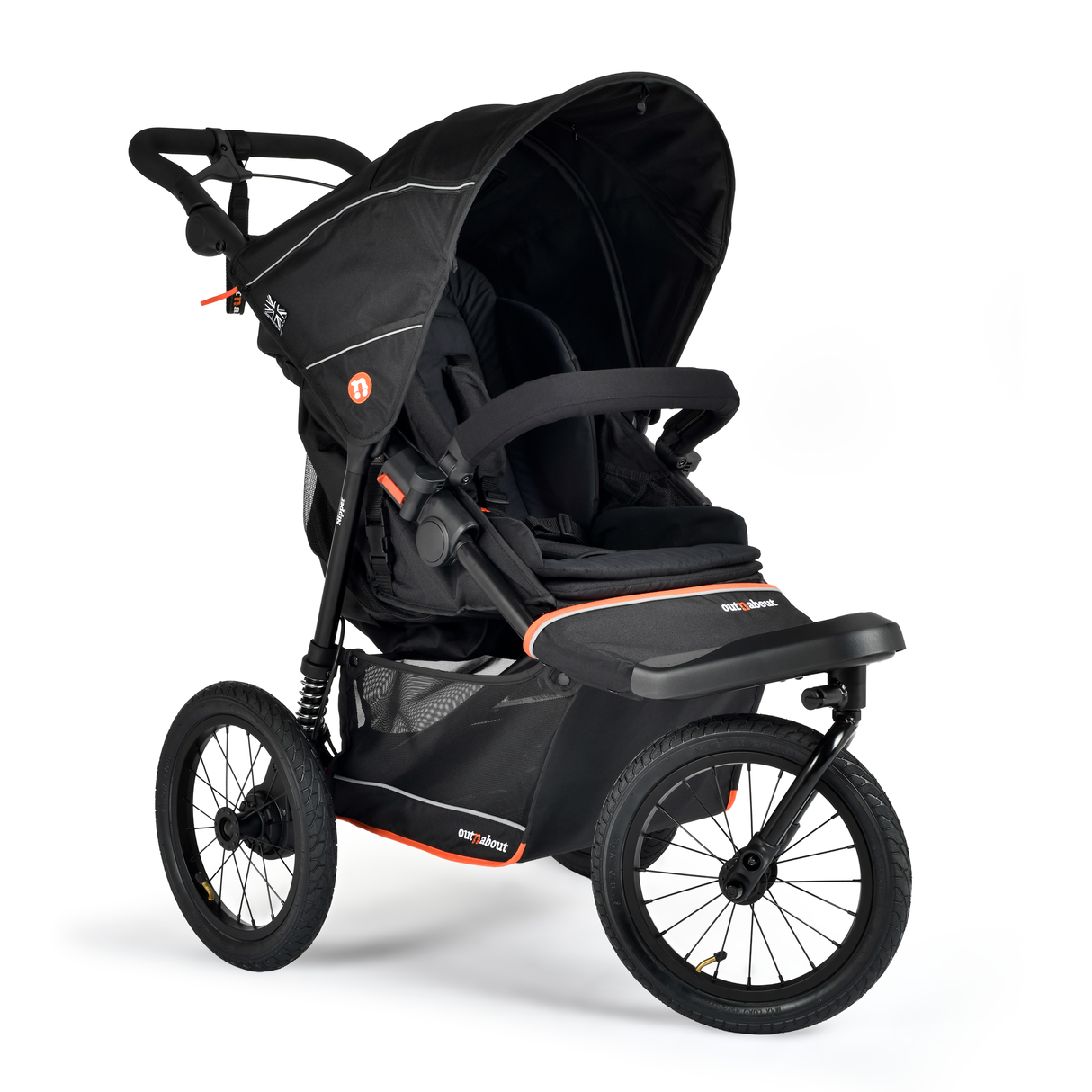 Out n About Nipper V6 Plus Single Pushchair - Summit Black