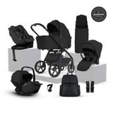 Silver Cross Cove 2 Ultimate Family Bundle with Glide Car Seat, Approach Car Seat and Base Plus - Onyx