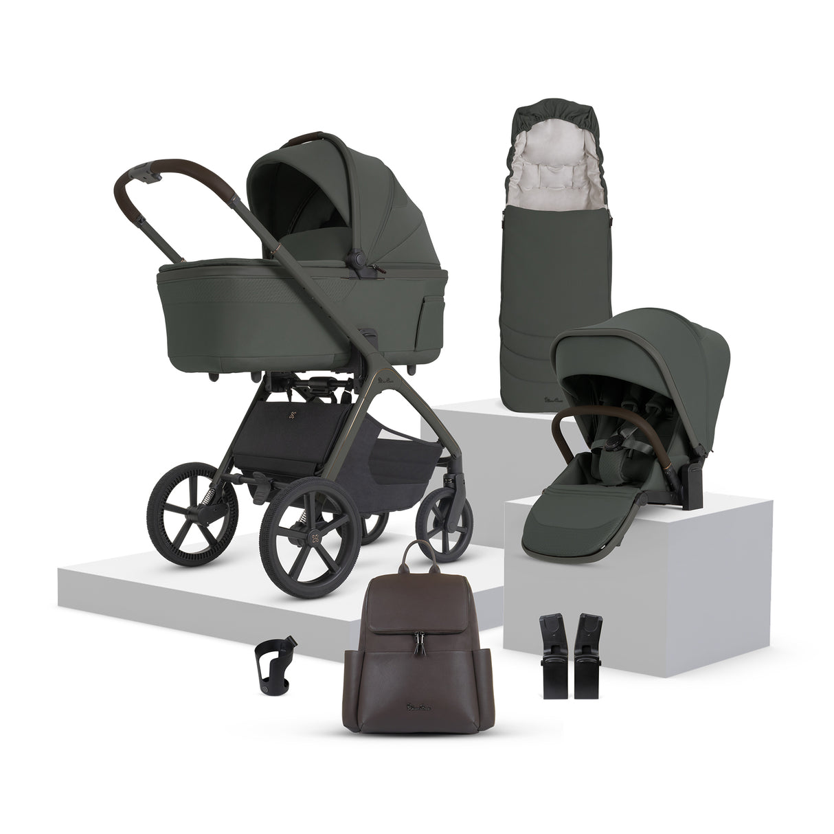 Silver Cross Cove 2 Pushchair Bundle with Accessories - Pewter