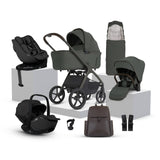 Silver Cross Cove 2 Ultimate Family Bundle with Glide Car Seat, Approach Car Seat & Base Plus - Pewter