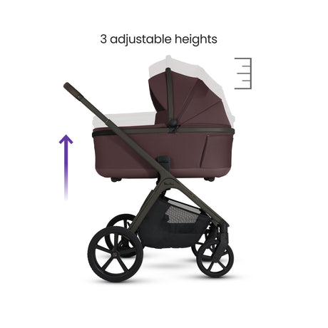 Silver Cross Cove Ultimate Travel System with Glide Plus 360 and ISOFIX Base - Damson