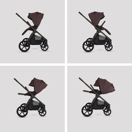 Silver Cross Cove Ultimate Travel System with Glide Plus 360 and ISOFIX Base - Damson