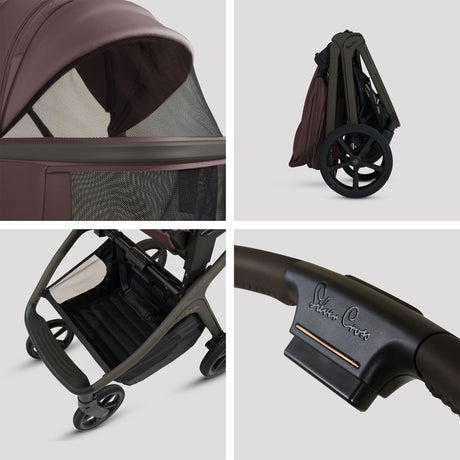 Silver Cross Cove Ultimate Travel System with Glide Plus 360 and ISOFIX Base - Damson