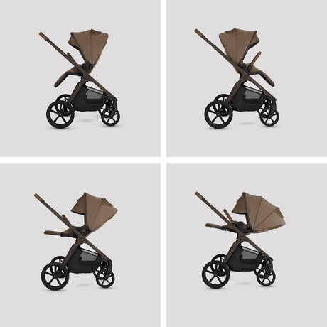 Silver Cross Cove Travel System with Maxi-Cosi Pebble 360 Pro2 & FamilyFix 360 Pro Base – Maple