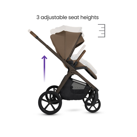 Silver Cross Cove Travel System with Maxi-Cosi Pebble 360 Pro2 & FamilyFix 360 Pro Base – Maple