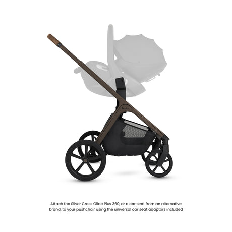 Silver Cross Cove Travel System with Maxi-Cosi Pebble 360 Pro2 & FamilyFix 360 Pro Base – Maple