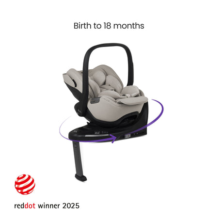 Silver Cross Breez Ultimate Travel System with Glide Plus 360 and ISOFIX Base - Champagne