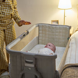 Tutti Bambini Cozee Sense Bedside Crib - Soft Walnut & Cocoa