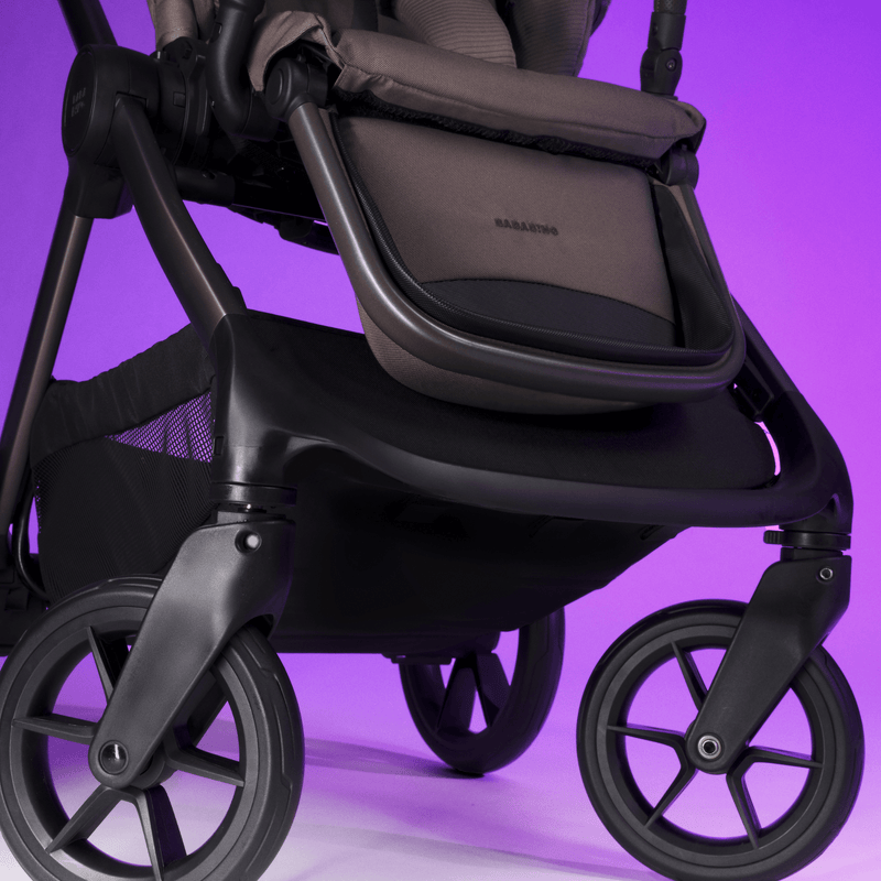 BabaBing 18 Piece Raffi Travel, Home & Feeding Bundle with Spin Car Seat & ISOFIX Base - Mink