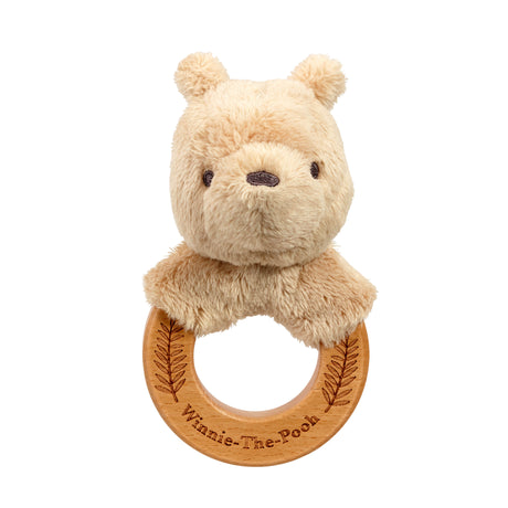Rainbow Designs Winnie The Pooh Always & Forever Wooden Ring Rattle