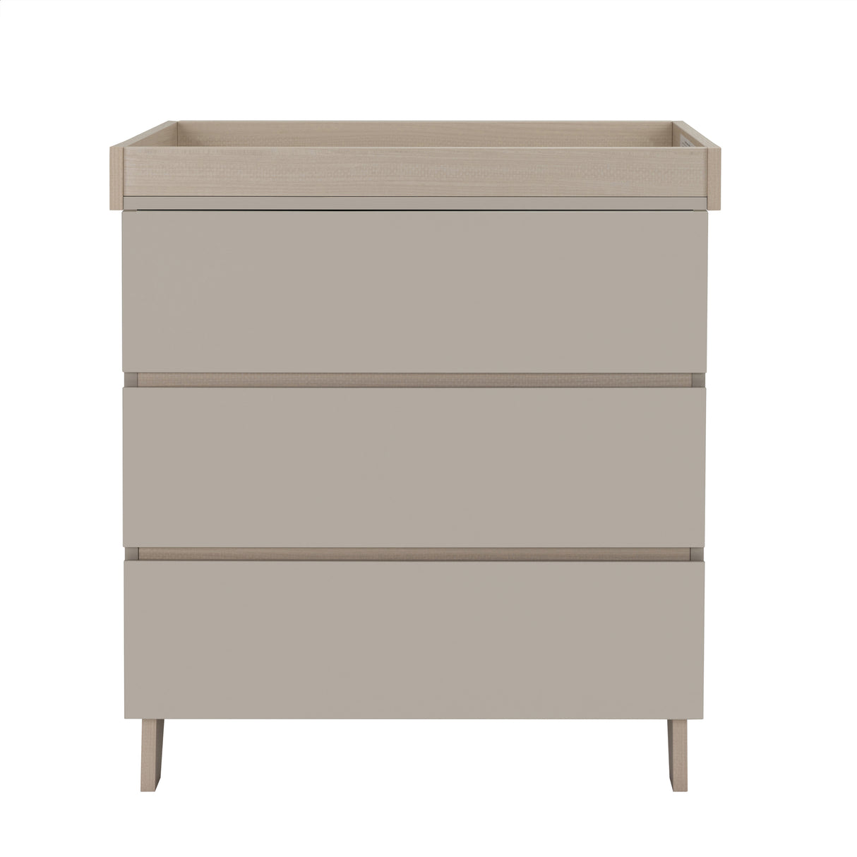 Babymore Dante 2 Piece Nursery Furniture Set with Cot bed and Chest Changer - Cashmere
