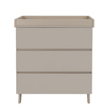 Babymore Dante 2 Piece Nursery Furniture Set with Cot bed and Chest Changer - Cashmere