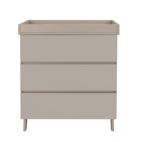 Babymore Dante 3 Piece Nursery Room Set with Cot bed, Chest Changer and Wardrobe - Cashmere