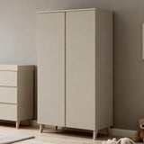Babymore Dante 3 Piece Nursery Room Set with Cot bed, Chest Changer and Wardrobe - Cashmere