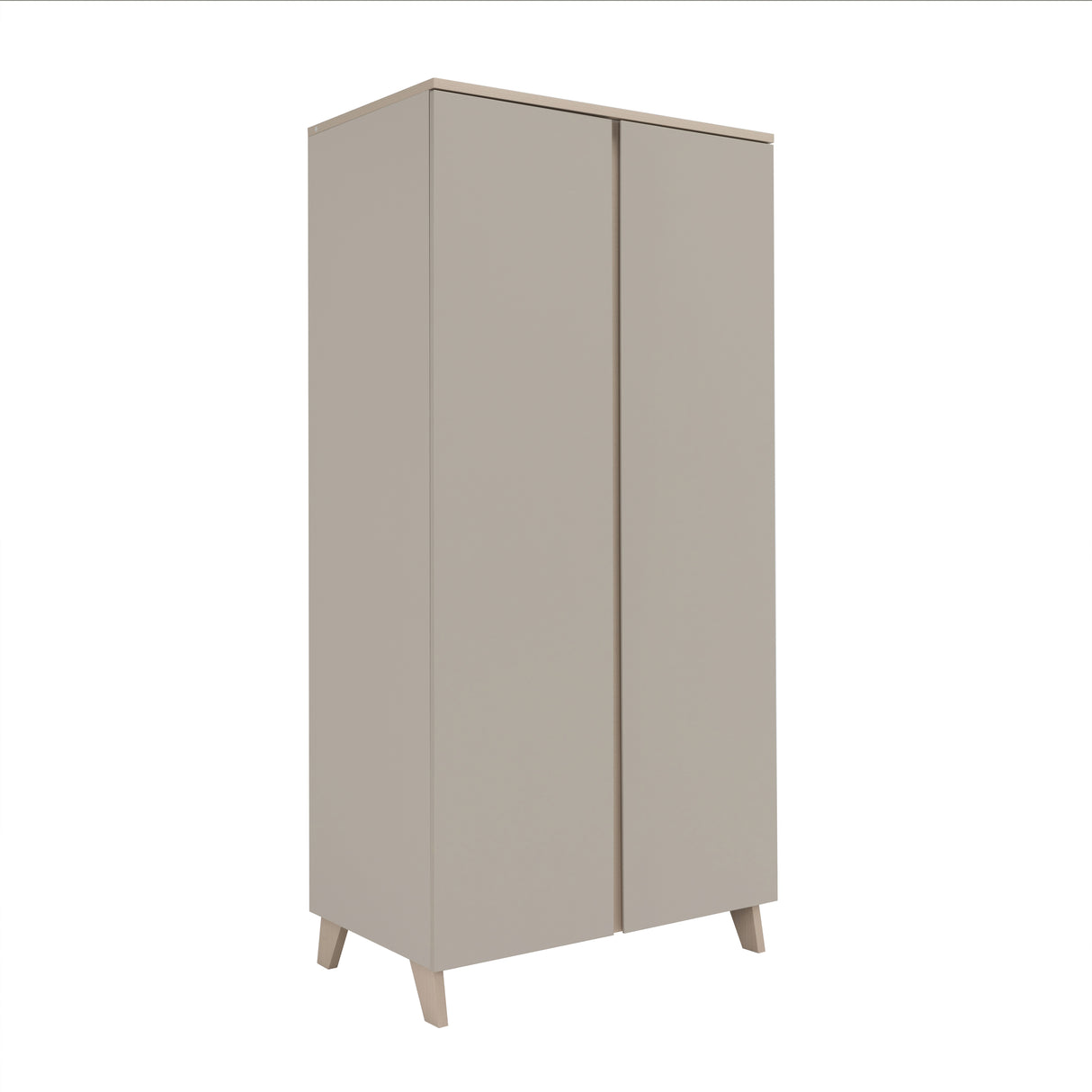 Babymore Dante 3 Piece Nursery Room Set with Cot bed, Chest Changer and Wardrobe - Cashmere