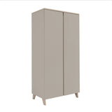 Babymore Dante 3 Piece Nursery Room Set with Cot bed, Chest Changer and Wardrobe - Cashmere
