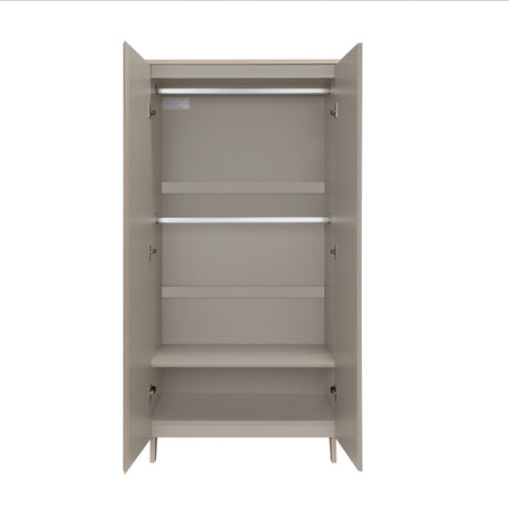 Babymore Dante 3 Piece Nursery Room Set with Cot bed, Chest Changer and Wardrobe - Cashmere