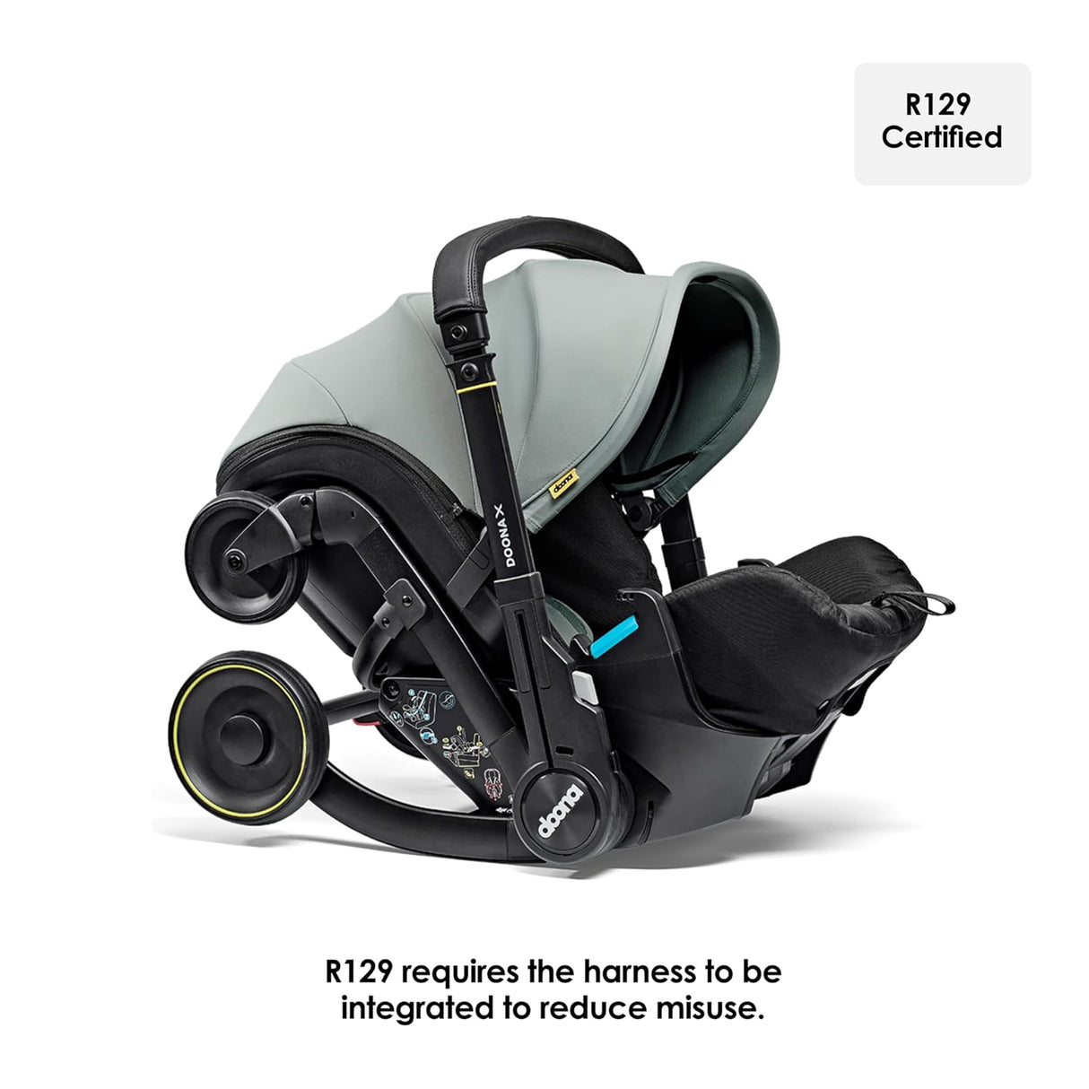 Doona X Reclining Infant Car Seat Stroller - Dusty Sage