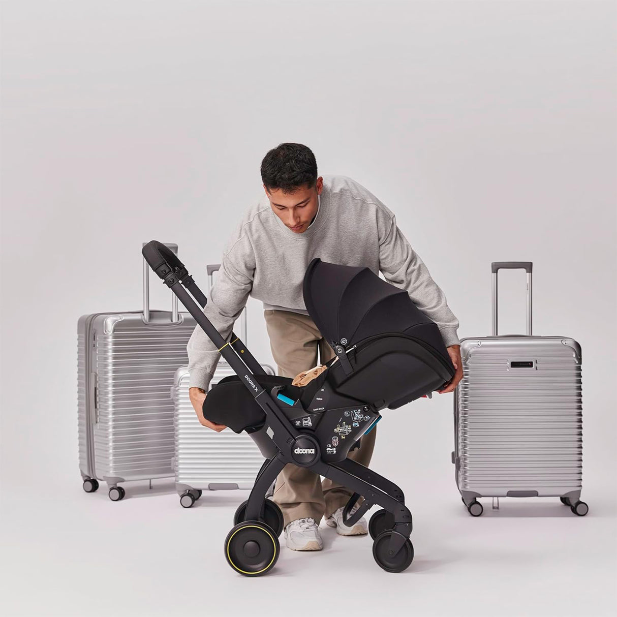 Doona X Reclining Infant Car Seat Stroller - Nitro Black