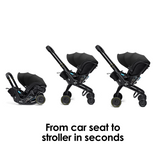 Doona X Reclining Infant Car Seat Stroller - Nitro Black