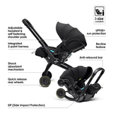 Doona X Reclining Infant Car Seat Stroller - Nitro Black