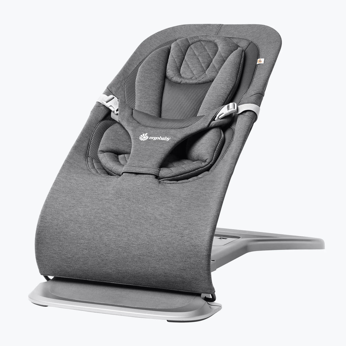ergobaby Evolve Knit Baby Bouncer - Charcoal Grey