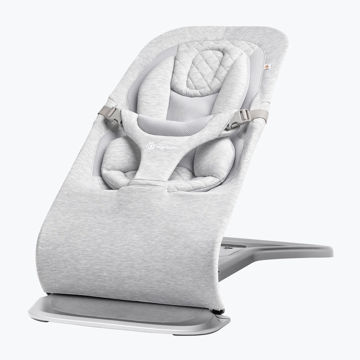 ergobaby Evolve Knit Baby Bouncer - Light Grey