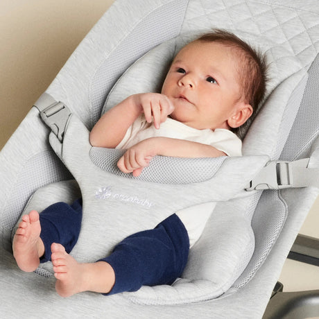 ergobaby Evolve Knit Baby Bouncer - Light Grey