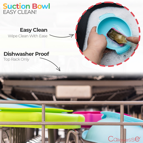 Callowesse Silicone Suction Bowl - Green