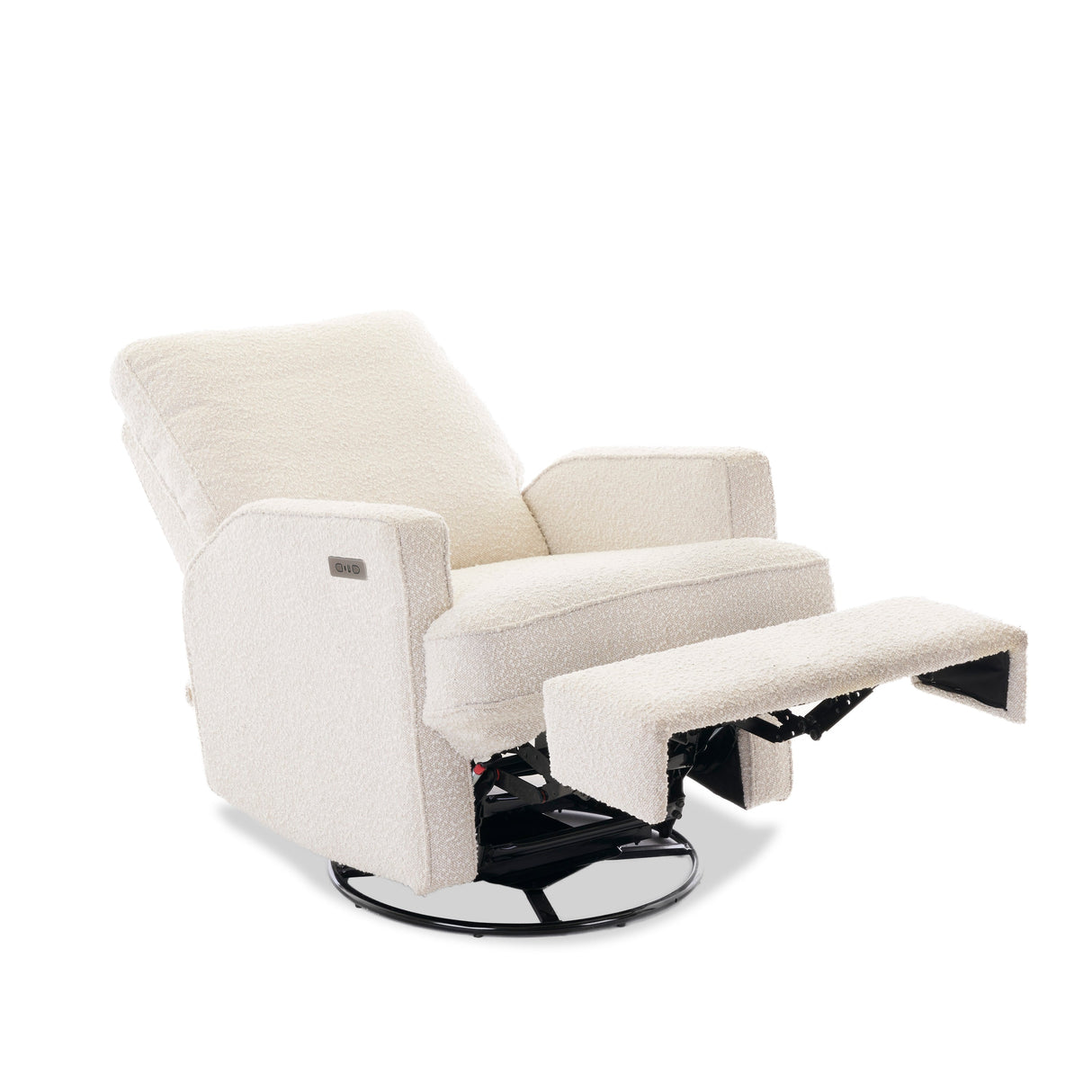 Obaby Madison Electric Swivel Glider Recliner Chair - Bouclé