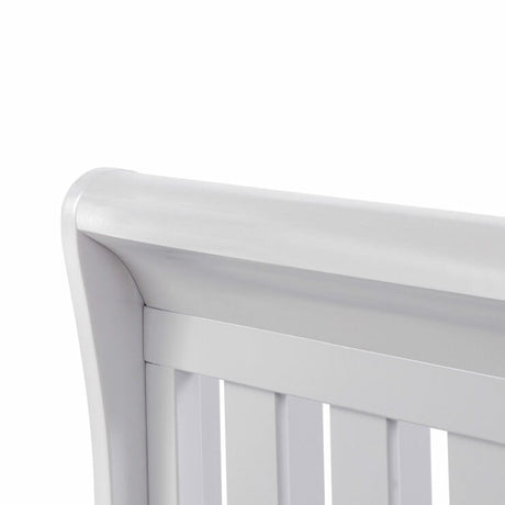 Babymore Eva Sleigh Drop Side Cot Bed with Under Drawer - Grey