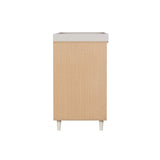 Tutti Bambini Fika Mini 2 Piece Nursery Furniture Set with Cot Bed & Dresser - White Sand & Light Oak