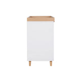 Tutti Bambini Fika Mini 2 Piece Nursery Furniture Set with Cot Bed & Dresser - White & Light Oak
