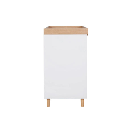 Tutti Bambini Fika Mini 2 Piece Nursery Furniture Set with Cot Bed & Dresser - White & Light Oak