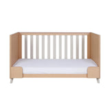 Tutti Bambini Fika 2 Piece Nursery Furniture Set with Cot Bed & Dresser - White Sand & Light Oak