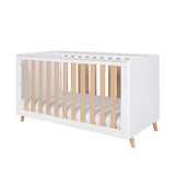 Tutti Bambini Fika Cot Bed - White & Light Oak