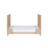 Tutti Bambini Fika Mini 2 Piece Nursery Furniture Set with Cot Bed & Dresser - White Sand & Light Oak