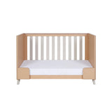 Tutti Bambini Fika Mini 2 Piece Nursery Furniture Set with Cot Bed & Dresser - White Sand & Light Oak