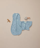 ergoPouch Organic Summer Swaddle Sleeping Bag | 0.2 Tog | 0-3 Months - Dragonflies