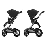 Maxi Cosi Fame Complete Travel System Bundle With Accessories, Pebble 360 Car Seat and ISOFIX Base - Twillic Black
