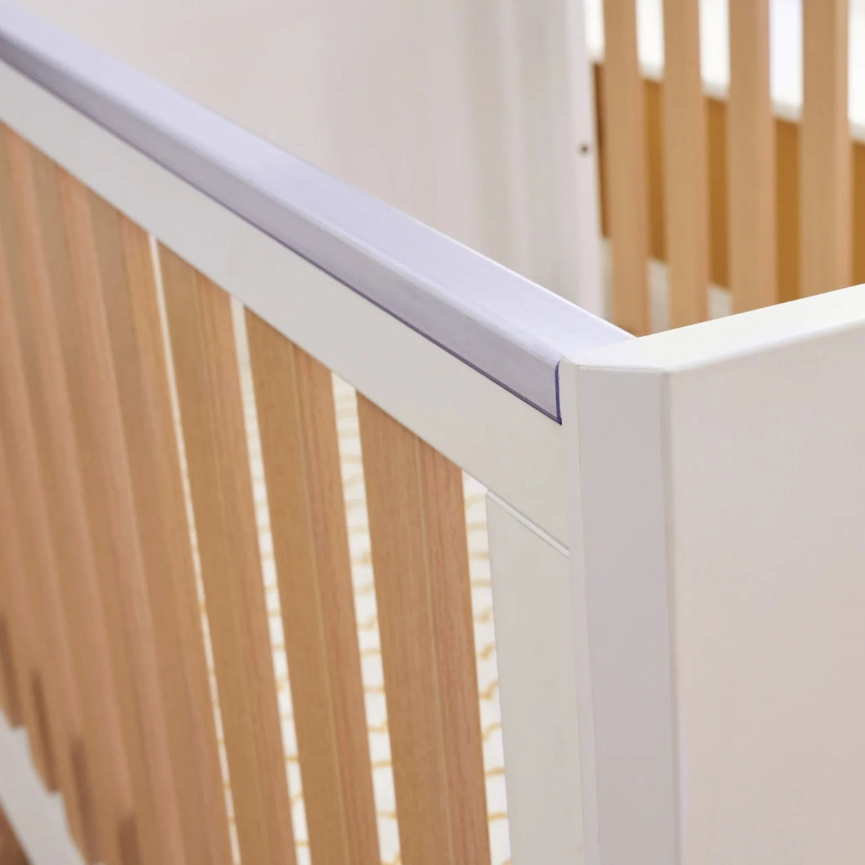 Tutti Bambini Fuori 3 Piece Nursery Furniture Set with Cot Bed, Dresser & Wardrobe - White / Light Oak
