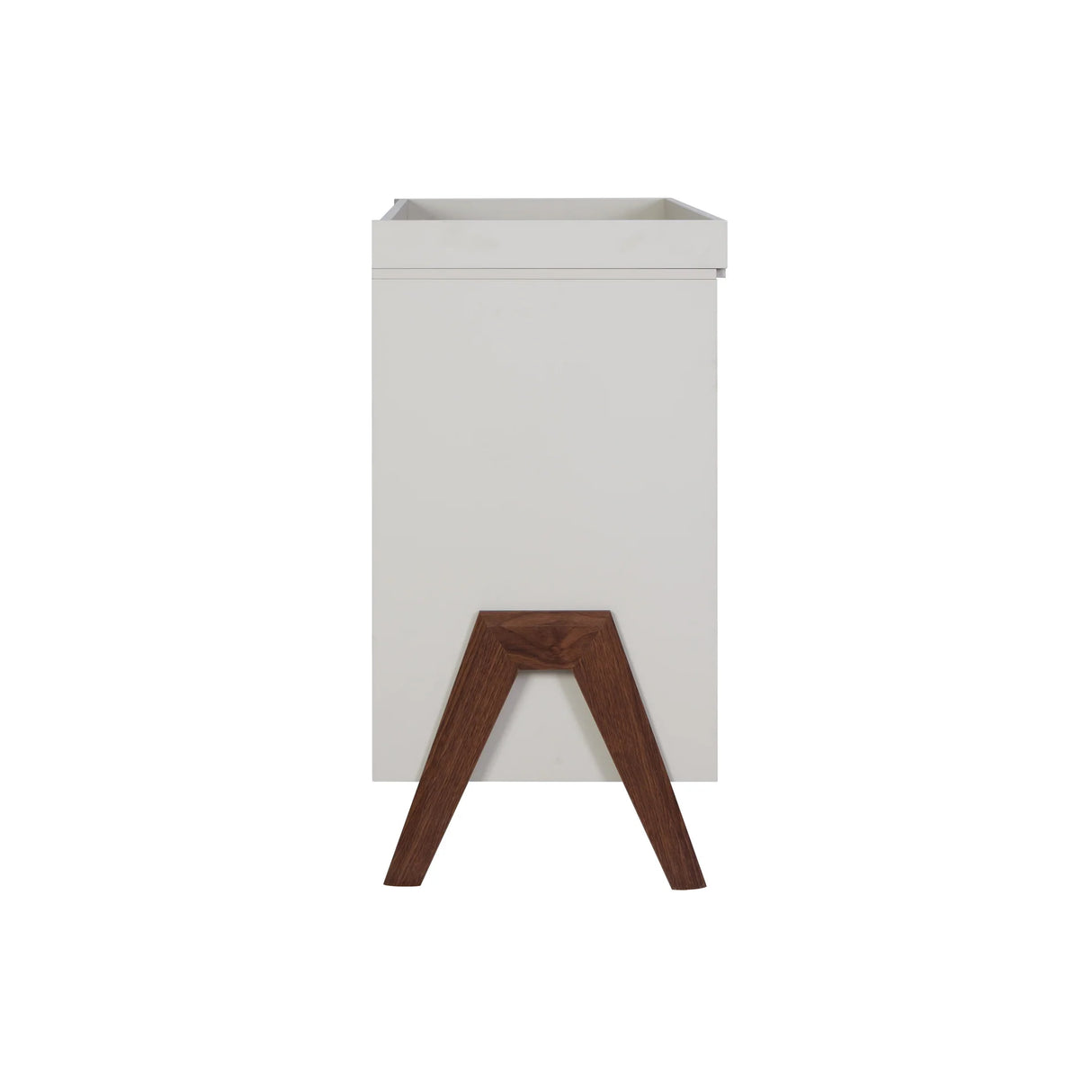Tutti Bambini Fuori 3 Piece Nursery Furniture Set with Cot Bed, Dresser & Wardrobe - White Sand / Warm Walnut