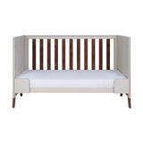 Tutti Bambini Fuori 3 Piece Nursery Furniture Set with Cot Bed, Dresser & Wardrobe - White Sand / Warm Walnut