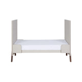 Tutti Bambini Fuori Mini 3 Piece Nursery Furniture Set with Cot Bed, Dresser & Wardrobe - White Sand / Warm Walnut