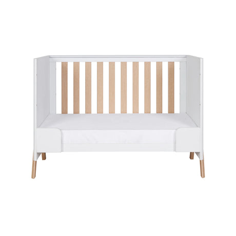 Tutti Bambini Fuori Mini Cot Bed - White / Light Oak