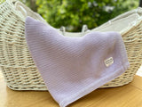 Cotton Boulevard Organic Cotton Knitted Baby Blanket 100x80cm - Lavender