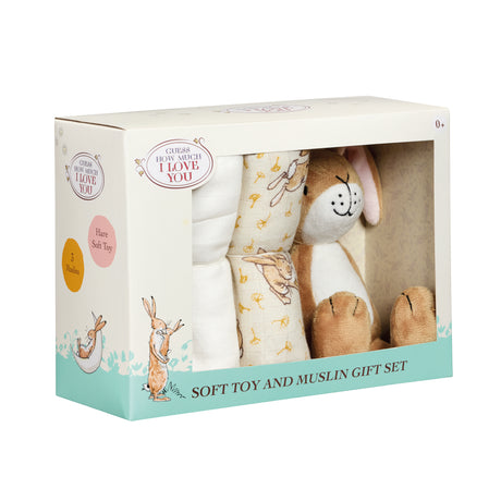 Rainbow Designs Guess How Much I Love You Soft Toy & Muslin Set