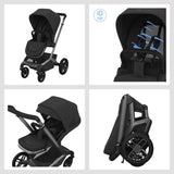 Maxi-Cosi Fame 2026 Premium Travel System with Pebble Slide Pro and Slide Pro Base - Onyx Black
