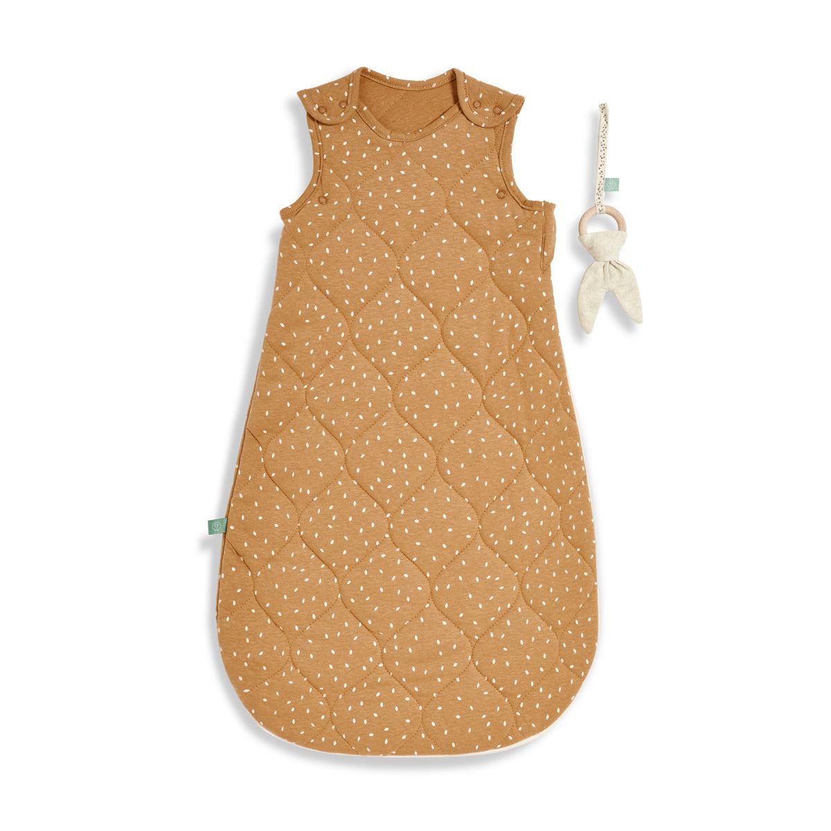Little Green Sheep Organic Baby Sleeping Bag | 2.5 Tog | 6-18 Months - Honey Rice